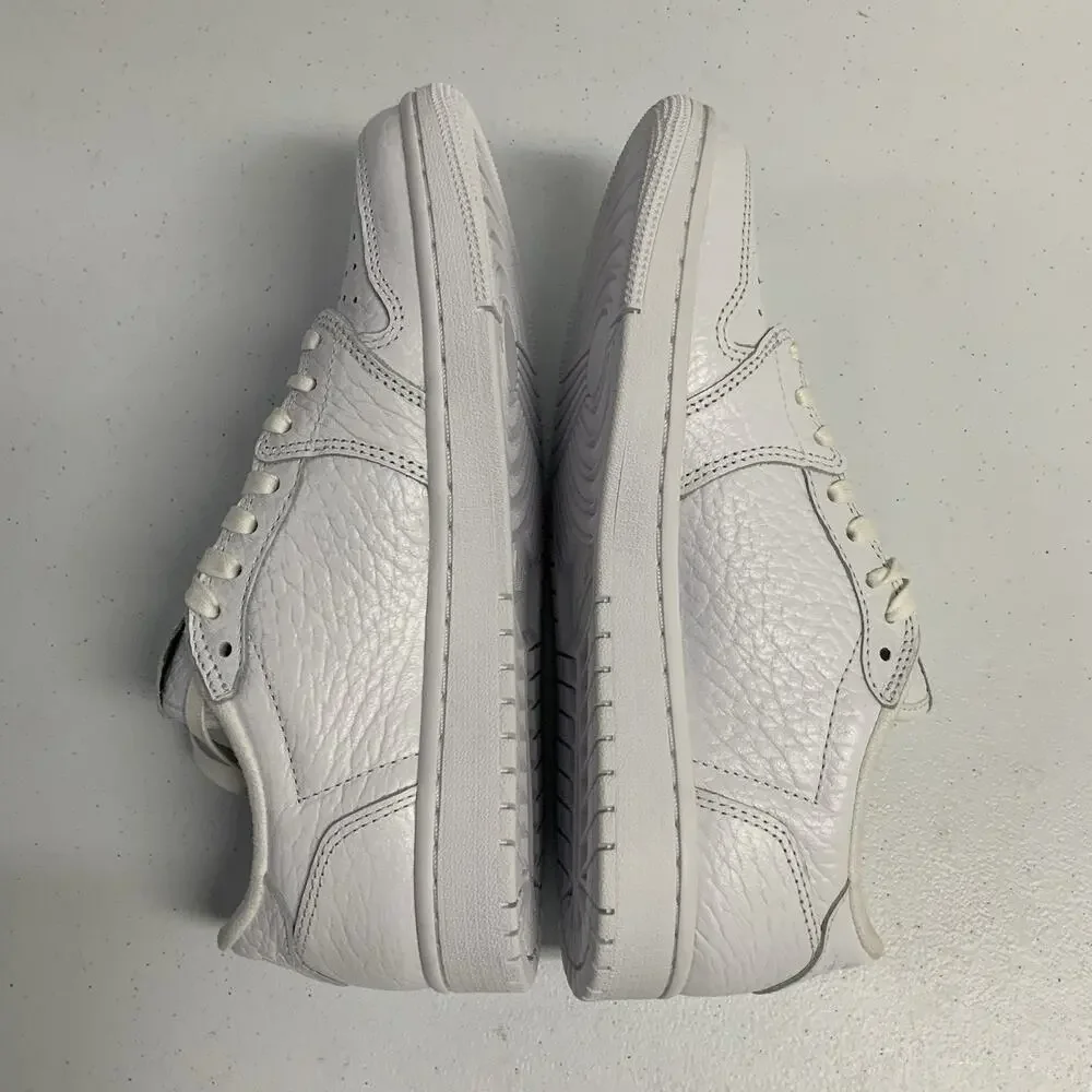Air Jordan 1 Retro Swooshless Low Triple White 872782 100 Size 7 Men Size 8.5 WM